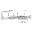 vidaXL Garden Lounge Set in Anthracite & Beige