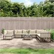 vidaXL Garden Lounge Set 9 Piece Set in Anthracite