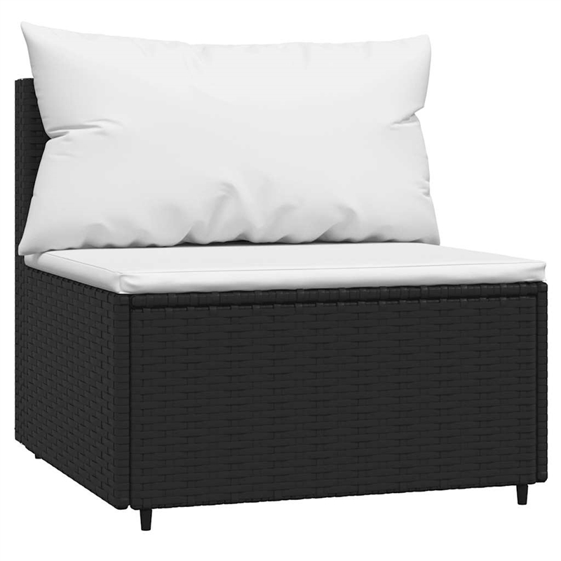 vidaXL Patio Lounge Set Black And in White
