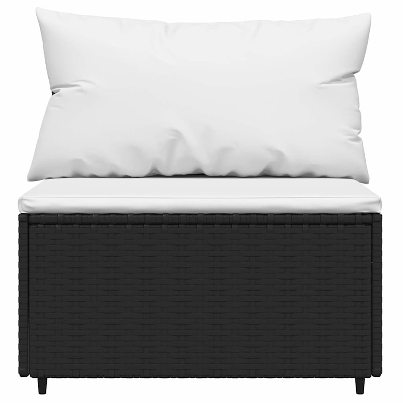 vidaXL Patio Lounge Set Black And in White