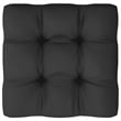 vidaXL Solid Pine Wood Large Garden Sofa Rectangular Garden Sofa in Black
