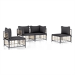 vidaXL Garden Lounge Set in Anthracite/Gray