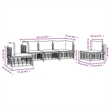 vidaXL Garden Lounge Set in Anthracite & Beige
