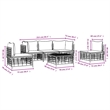 vidaXL Garden Lounge Set in Anthracite & Beige
