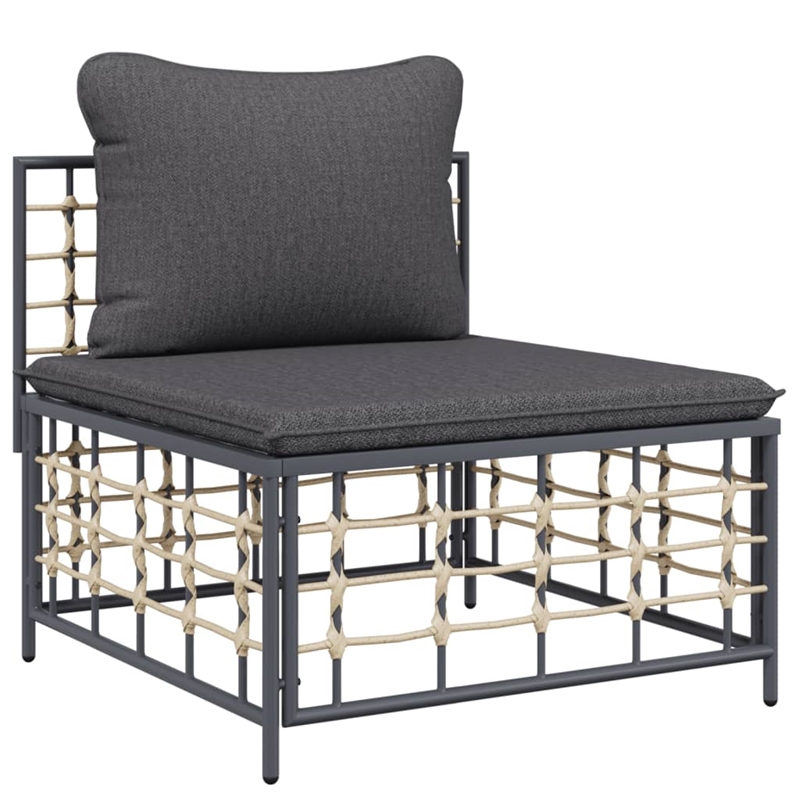 vidaXL Garden Lounge Set in Anthracite/Gray