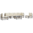 vidaXL Garden Lounge Set in Anthracite & Beige