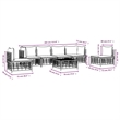 vidaXL Garden Lounge Set in Anthracite & Beige