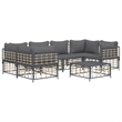 vidaXL Garden Lounge Set in Anthracite/Gray