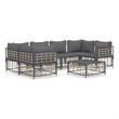 vidaXL Garden Lounge Set in Anthracite/Gray