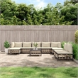 vidaXL Garden Lounge Set Set of 10 in Anthracite Poly Rattan Large