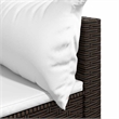 vidaXL Patio Corner Sofa in Brown And Cream