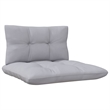 vidaXL 4-Seater Pinewood Garden Sofa in Grey