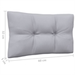 vidaXL 4-Seater Pinewood Garden Sofa in Grey
