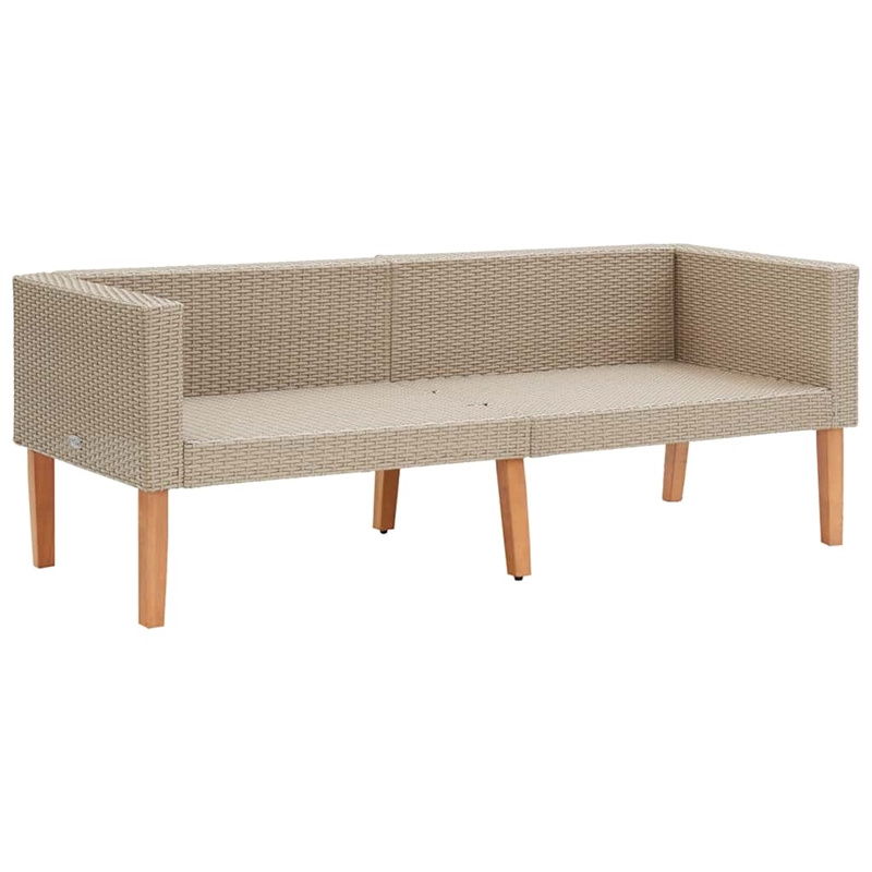 vidaXL Garden Sofa in Beige & Anthracite