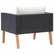 vidaXL Single Seat Modular Garden Sofa in Black