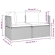 vidaXL 2-Seater Garden Sofa Gray