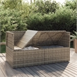 vidaXL 2-Seater Garden Sofa Gray