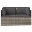 vidaXL 2-Seater Garden Sofa Gray