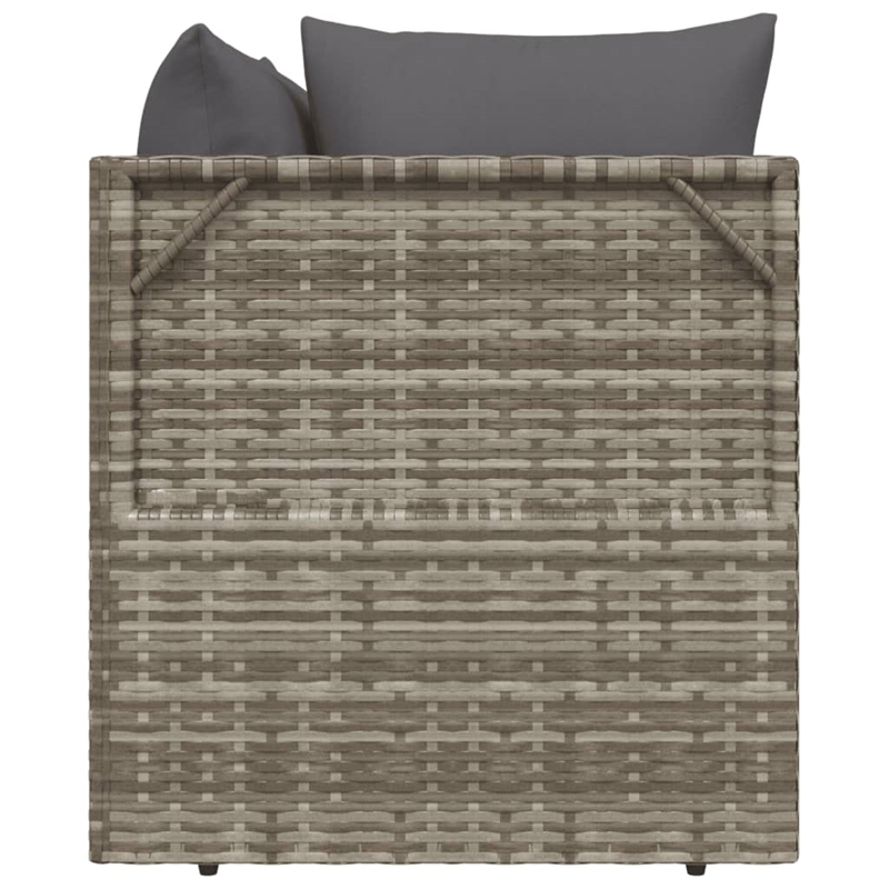 vidaXL 2-Seater Garden Sofa Gray