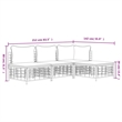 vidaXL Poly Rattan Medium Modular Garden Lounge Set in Anthracite