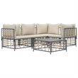 vidaXL Garden Lounge Set in Anthracite & Beige