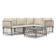 vidaXL Garden Lounge Set in Anthracite & Beige