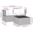 vidaXL PE Rattan PVC Garden Lounge Set in Grey