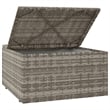 vidaXL PE Rattan PVC Garden Lounge Set in Grey
