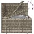 vidaXL PE Rattan PVC Garden Lounge Set in Grey