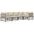 vidaXL Garden Lounge Set in Anthracite & Beige