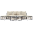 vidaXL Garden Lounge Set in Anthracite & Beige