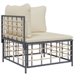 vidaXL Garden Lounge Set in Anthracite & Beige
