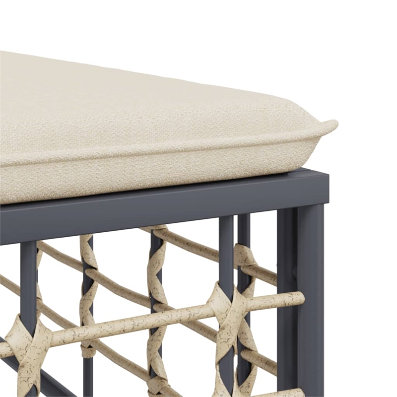 vidaXL Garden Lounge Set in Anthracite & Beige
