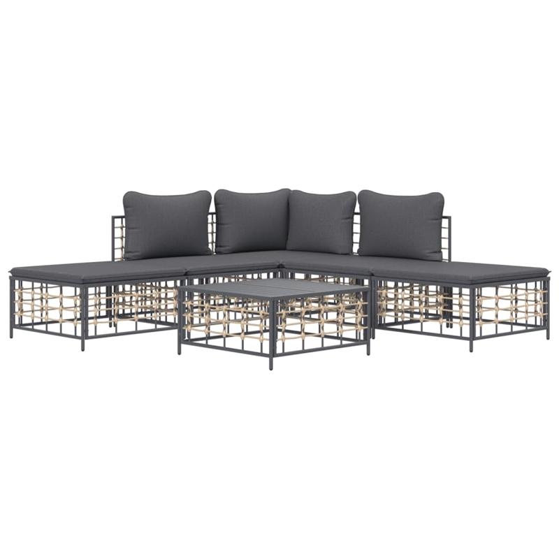 vidaXL Garden Lounge Set in Anthracite & Dark Gray