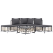 vidaXL Garden Lounge Set in Anthracite & Dark Gray