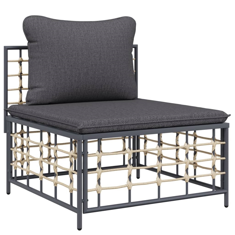 vidaXL Garden Lounge Set in Anthracite/Gray