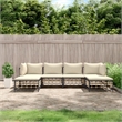 vidaXL Garden Lounge Set in Anthracite/Gray & Beige