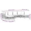 vidaXL Garden Lounge Set in Anthracite/Gray & Beige