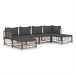 vidaXL Garden Lounge Set in Anthracite/Gray