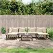 vidaXL Garden Lounge Set in Anthracite And Beige