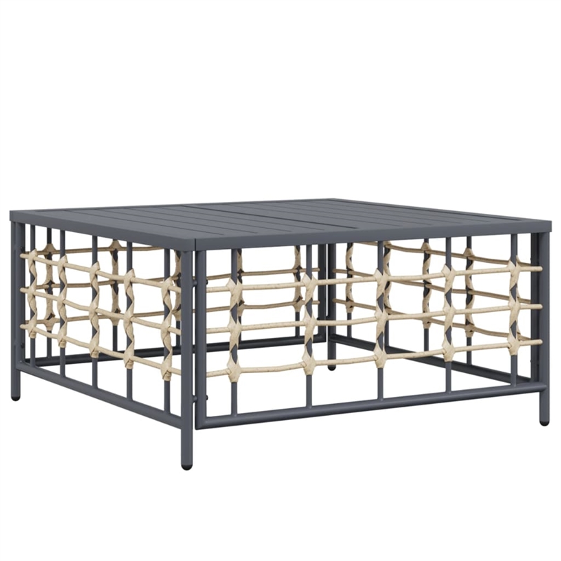 vidaXL Garden Lounge Set in Anthracite And Beige