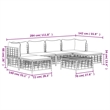 vidaXL Garden Lounge Set in Anthracite And Beige