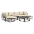 vidaXL Garden Lounge Set in Anthracite And Beige