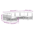 vidaXL Garden Lounge Set in Anthracite & Beige