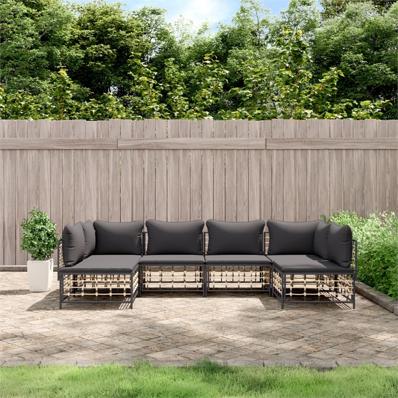 vidaXL Garden Lounge Set in Anthracite & Dark Grey