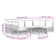 vidaXL Garden Lounge Set in Anthracite/Gray