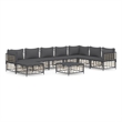 vidaXL Garden Lounge Set in Anthracite/Gray