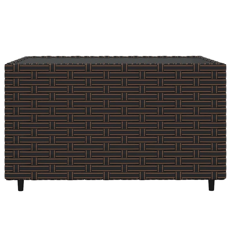 vidaXL Patio Lounge Set Brown & Cream