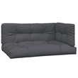 vidaXL Solid Acacia Wood Medium Modular Pallet Sofa Set in Anthracite