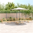 vidaXL Solid Acacia Wood Modular Pallet Sofa Set in Natural Wood